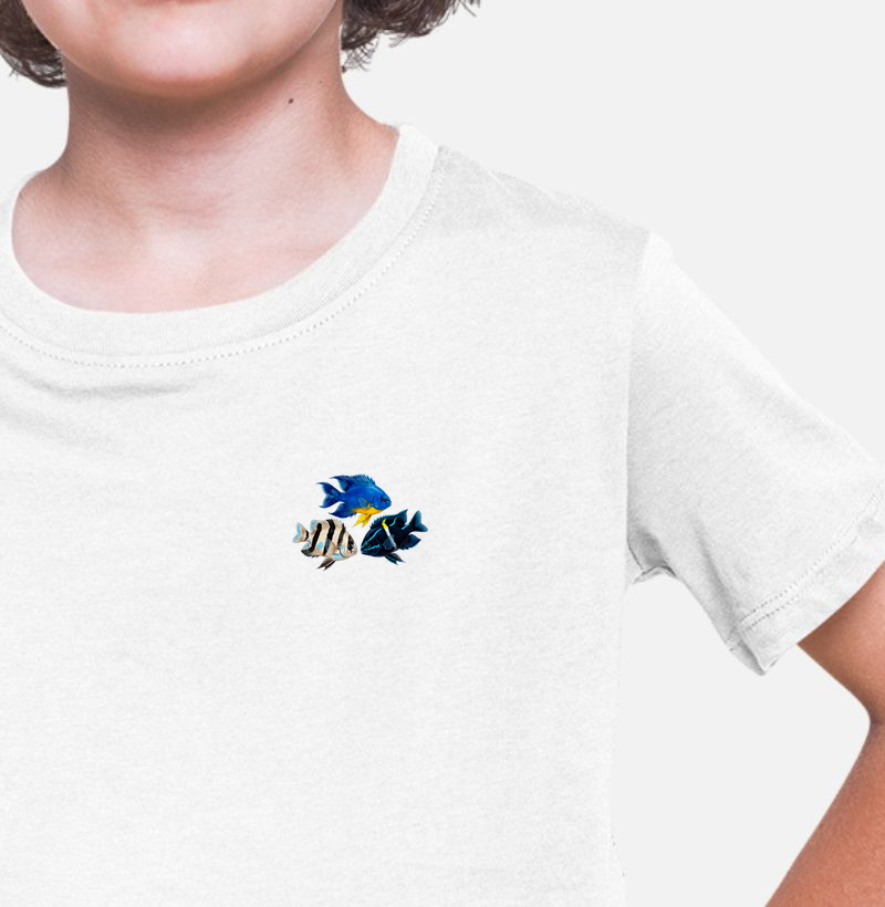 Peixes - Mini - Donzelas - Infantil - Camiseta Infantil