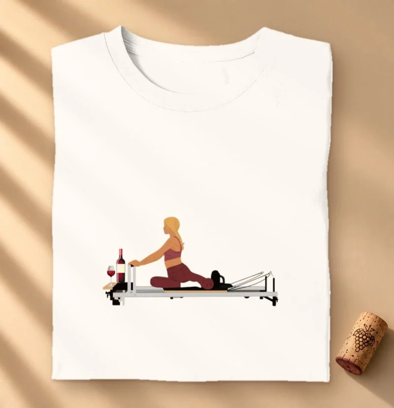 Camiseta Pilates & Wine