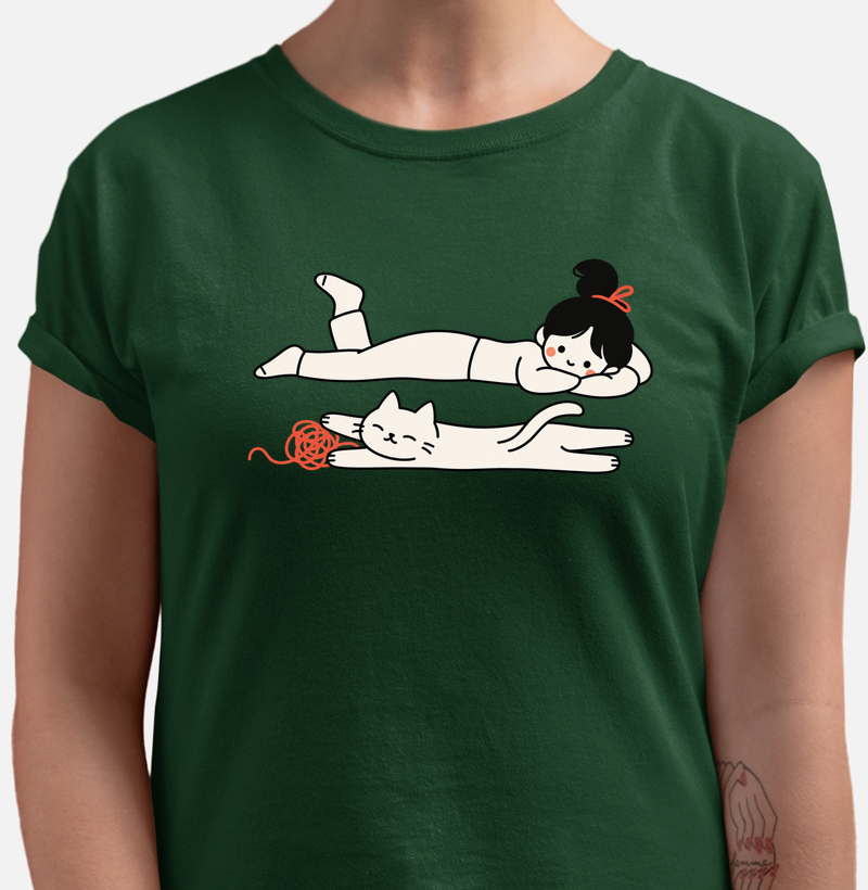 Camiseta Preguiça de Gato