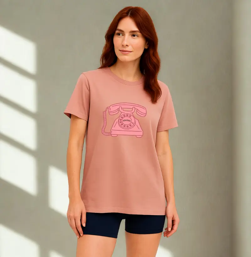 Camiseta TELEFONE ANTIGO ROSA