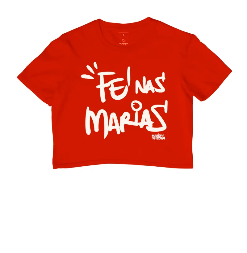 Cropped Fé nas Marias Colors Maria Patuá