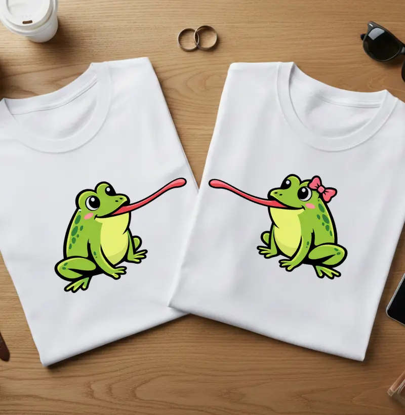Camiseta Casal “Sapo Love” – Sapinha Apaixonada #206