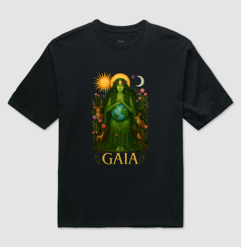 Camiseta Deusas - Gaia, Mãe Terra