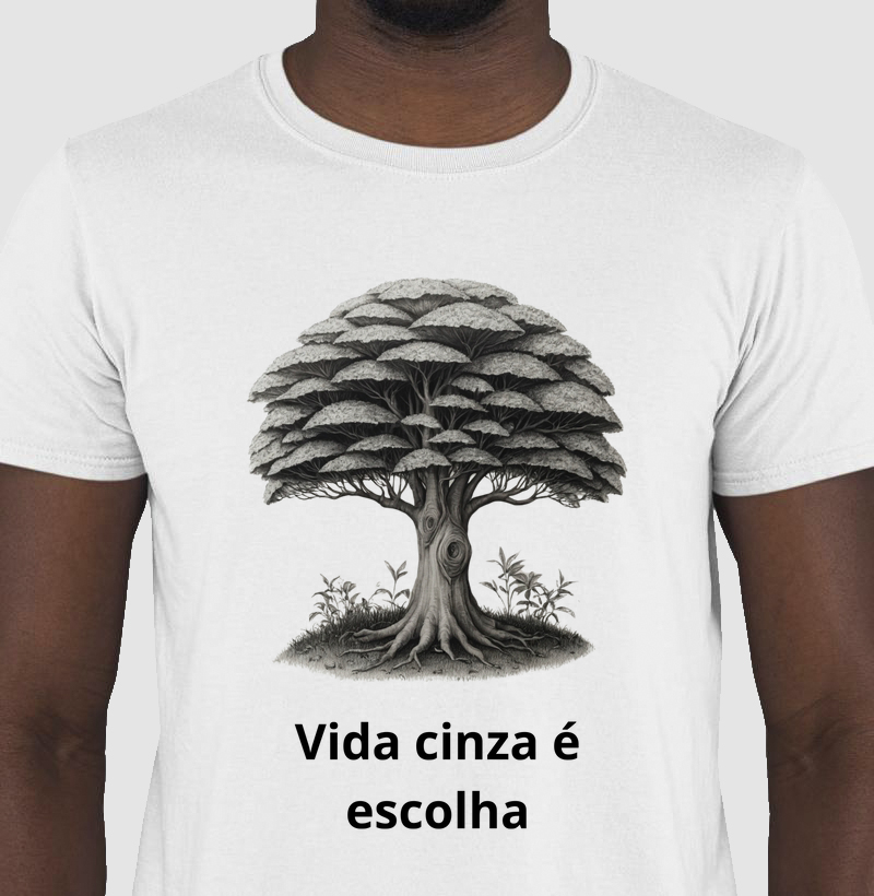 Camiseta mundo cinza
