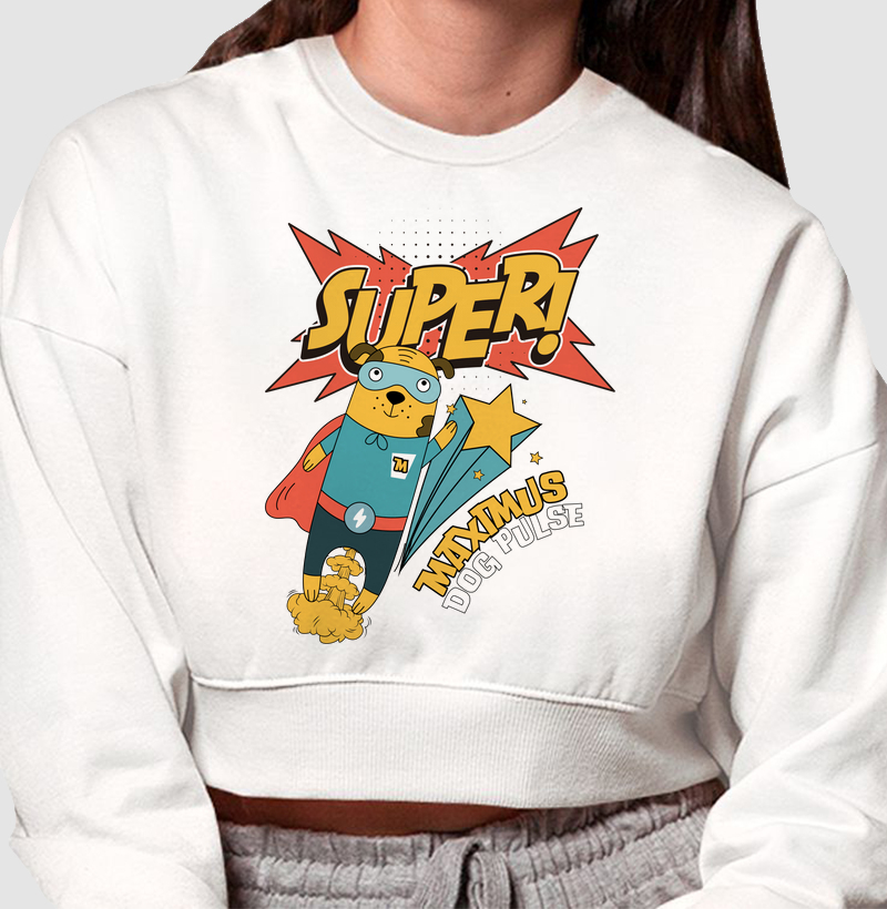 Cropped Moletom Dog Pulse Maximus - SUPER