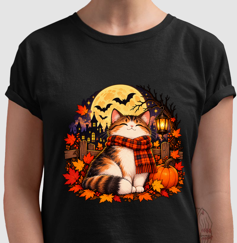 Gatoween - Noite de Lua Cheia - Camiseta