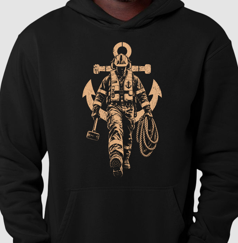 Convés Marinha Stencil - Hoodie Moletom