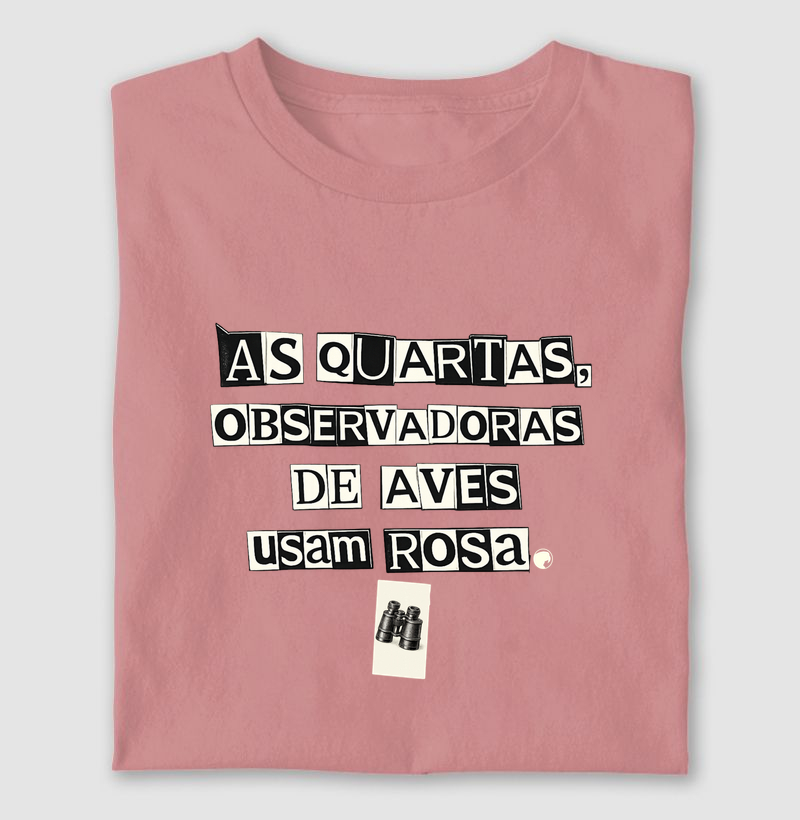 Às quartas, observadoras de aves usam rosa
