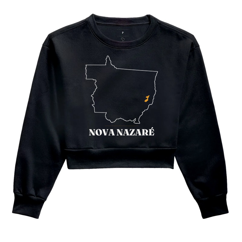Nova Nazaré | Traço MT - Cropped Moletom