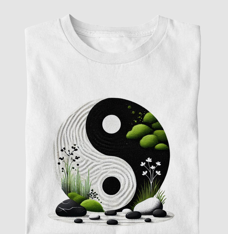 Yin Yang em Jardim Zen