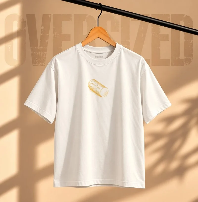Camiseta Oversized Brasil de Vinhos - Rolha Amarela - Camiseta Oversized