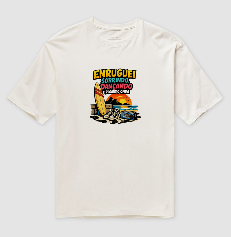 Camiseta Oversized Enruguei Vivendo o Verão | Posto80