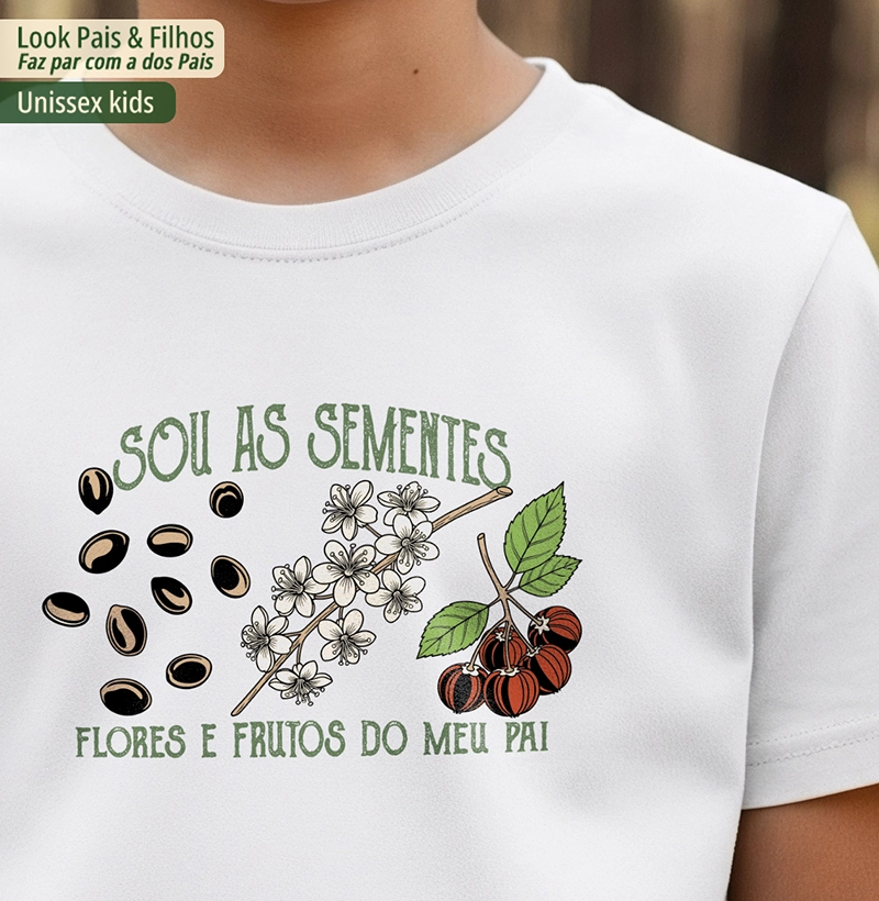Sou as sementes, flores e frutos do meu pai