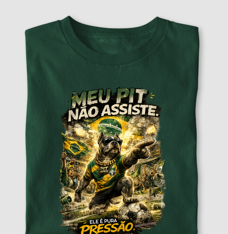 MEU PITBULL NÃO ASSITE. ELE É PURA PRESSÃO.