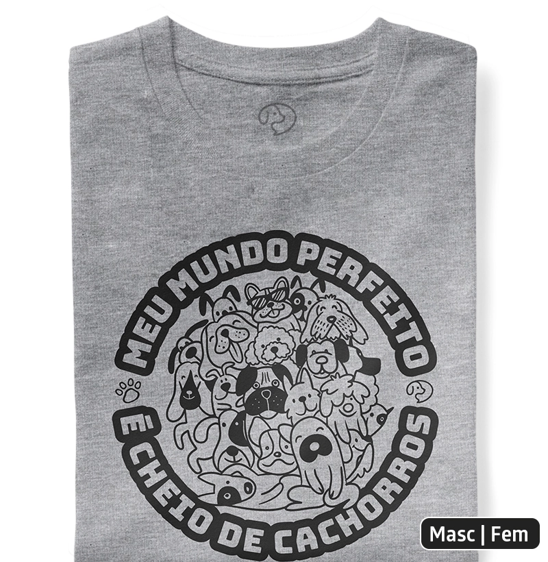 Meu mundo perfeito é cheio de cachorros
