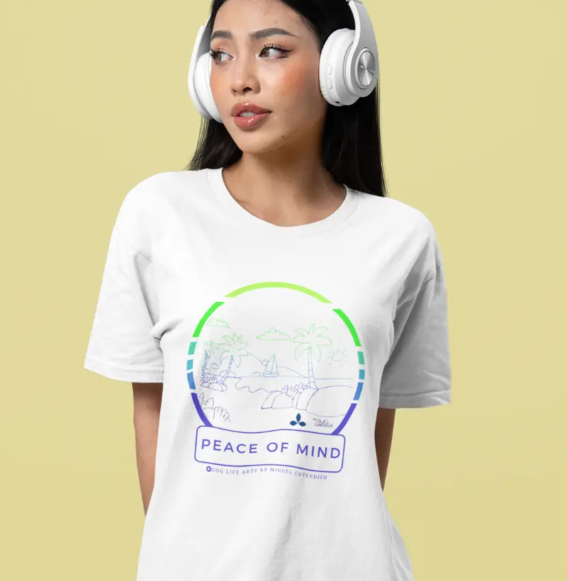 Camiseta Adulto Peace of Mind by Miguel Cavendish