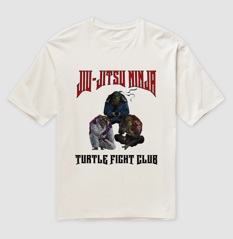 Camiseta Oversized Jiu-Jitsu Ninja