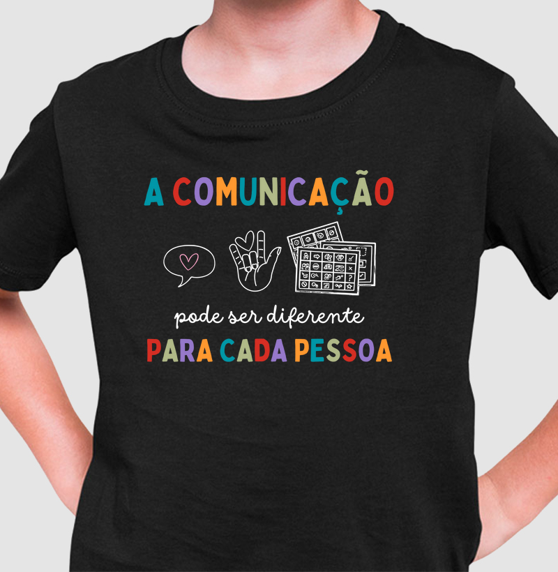 Camiseta Mini | Tipos de Comunicação 