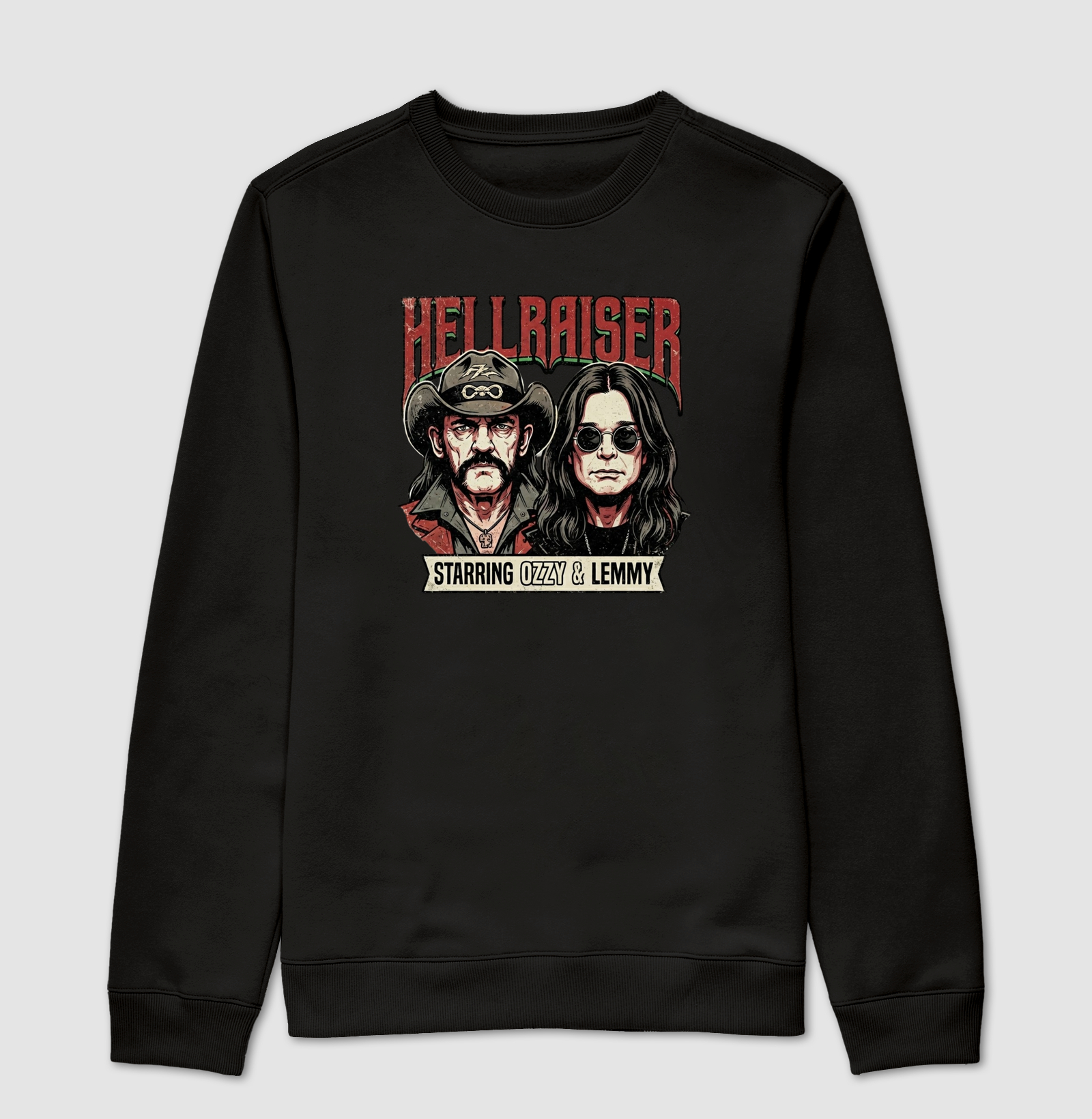 Ozzy e Lemmy - Hellraiser - Suéter Moletom
