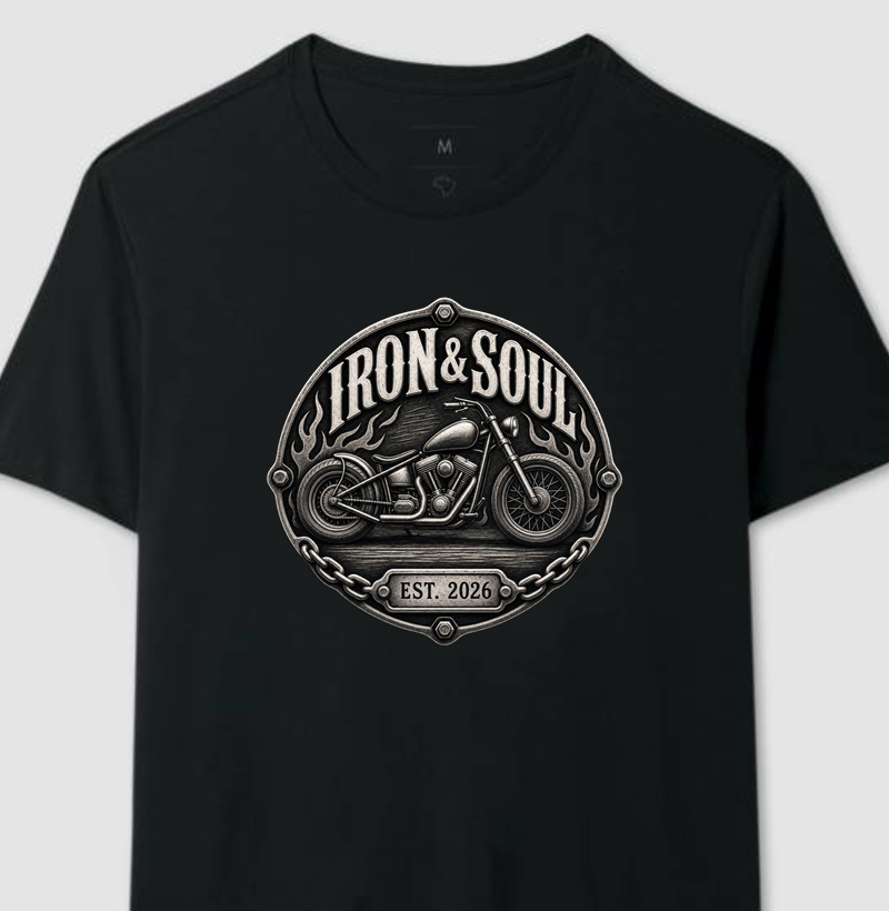 Iron — Iron & Soul — White/Gray/Green/Black — Regular — 100% Algodão