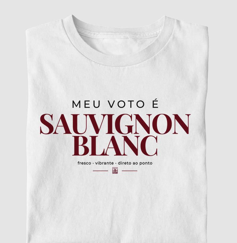 Camiseta Meu Voto é Sauvignon Blanc - Camiseta