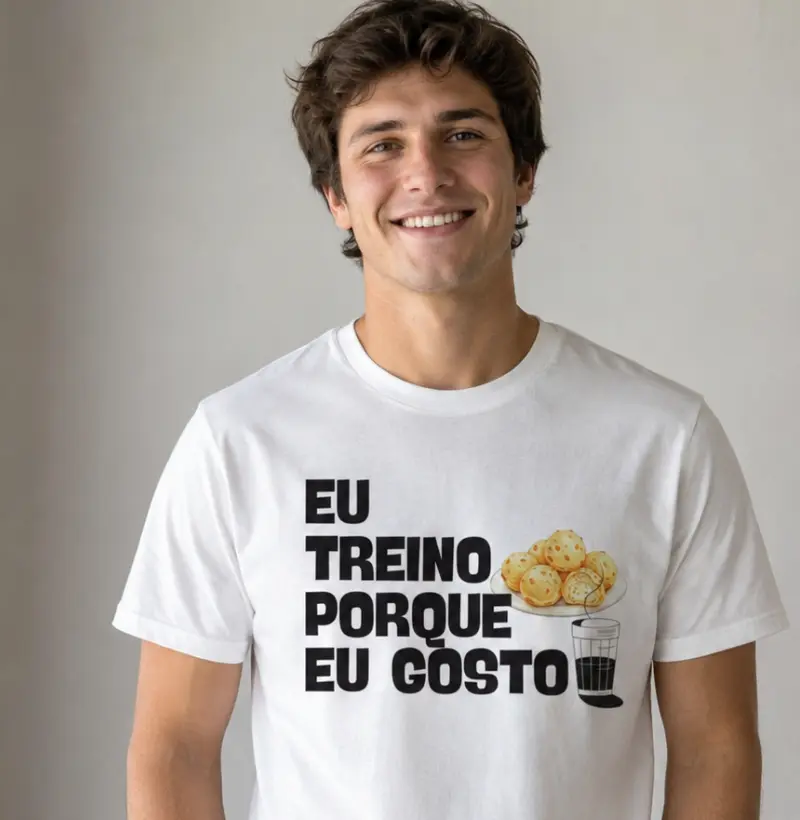 Eu treino porque eu gosto - café e pão de queijo