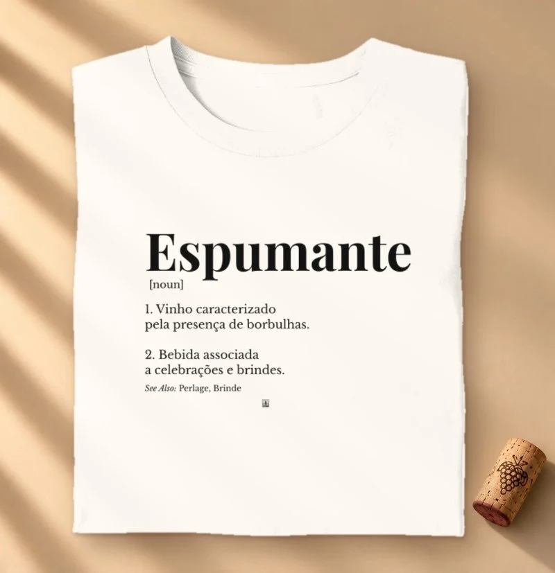 Camiseta Vinho - Espumante — Wine Dictionary