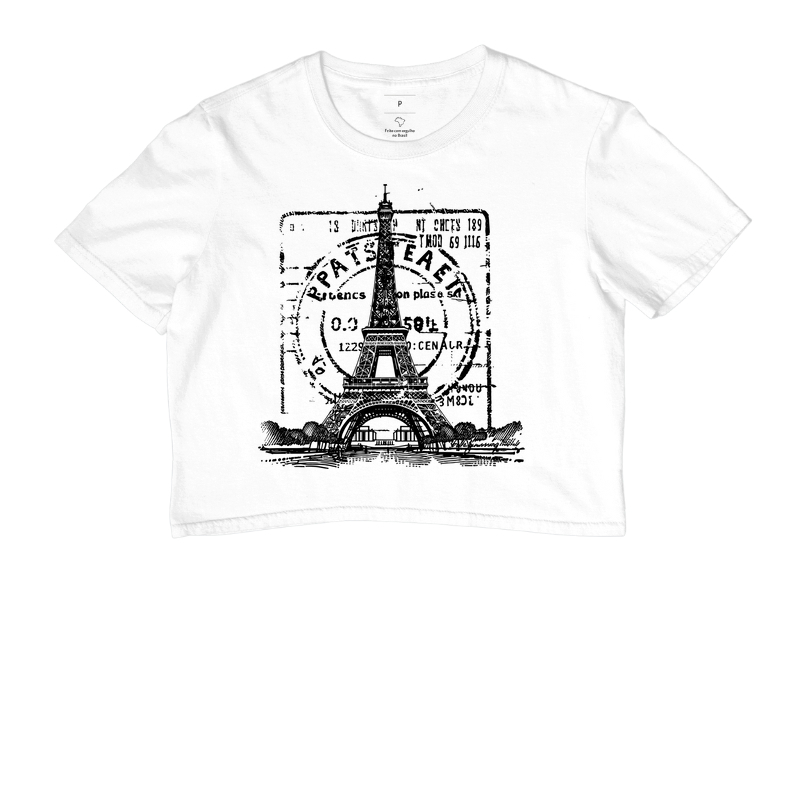 Camiseta Viagem - Carimbo Paris Eiffel