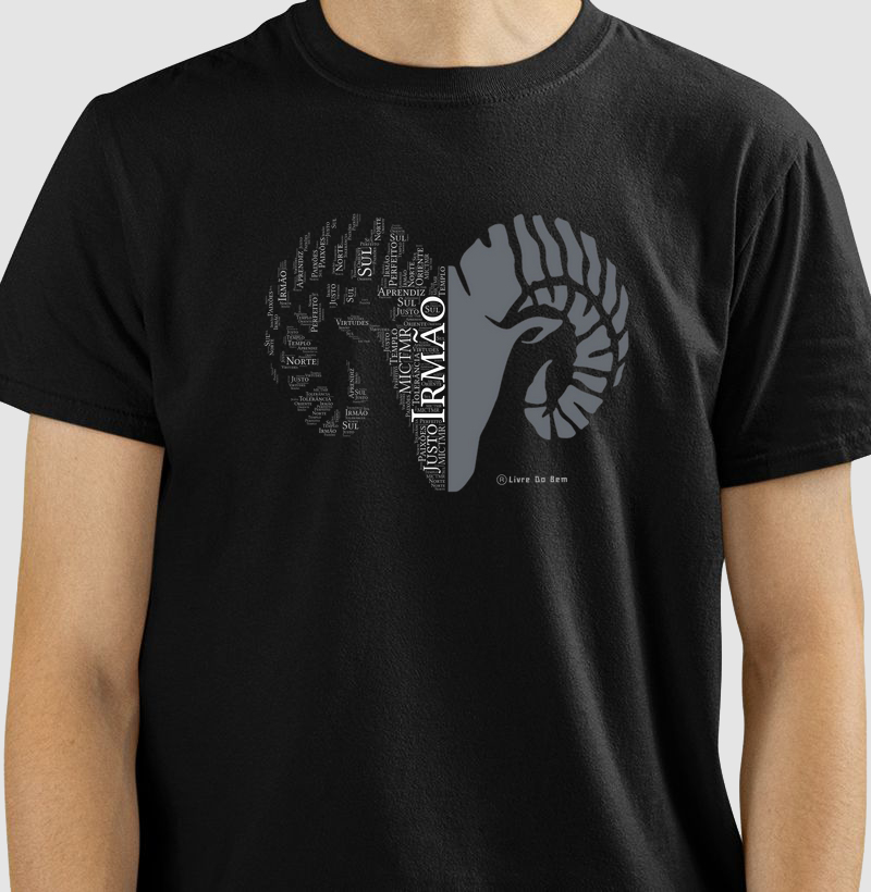 Camiseta maçônica - Bode palavras