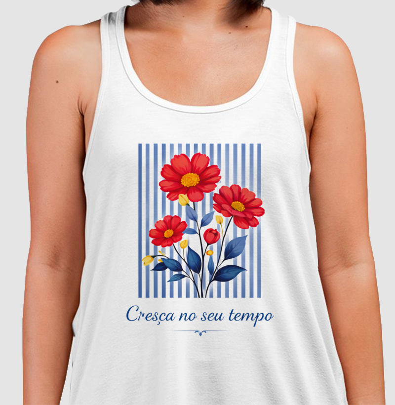 Camiseta Cresça no seu tempo - Regata