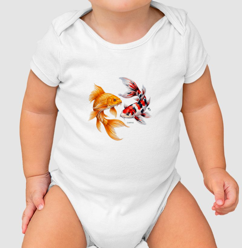 Peixes - Carpas - Body Infantil
