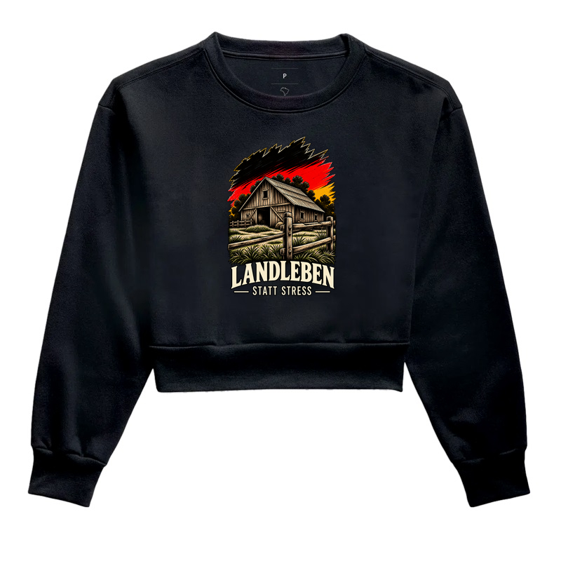 Landleben statt Stress - Cropped Moletom