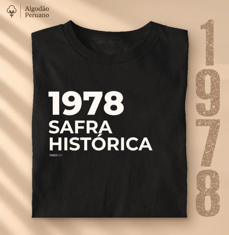 Camiseta Vinho - 1978 • Safra Histórica - Camiseta Algodão Peruano