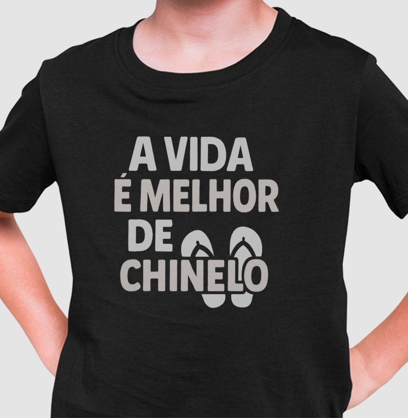 De chinelo é bem melhor