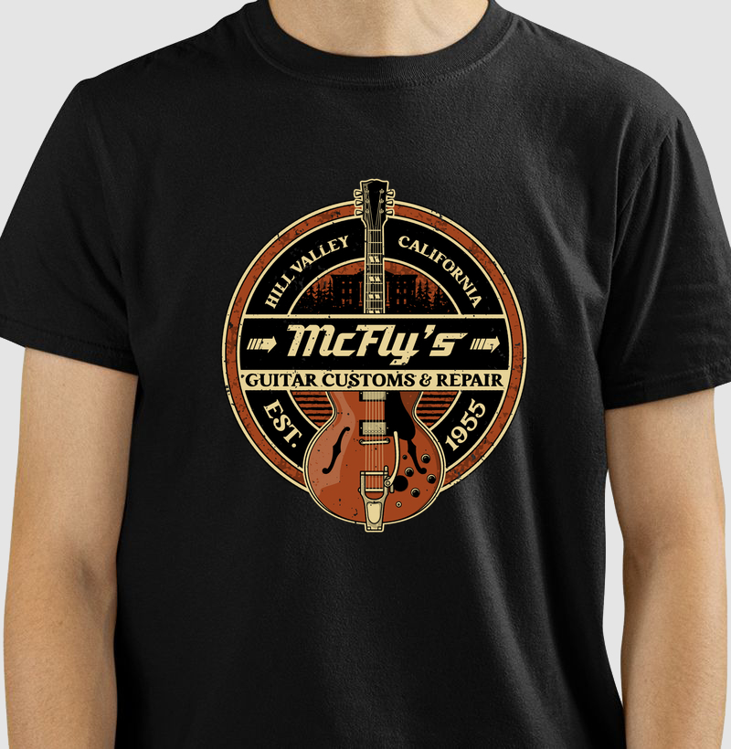 Camiseta McFly's Guitar Customs