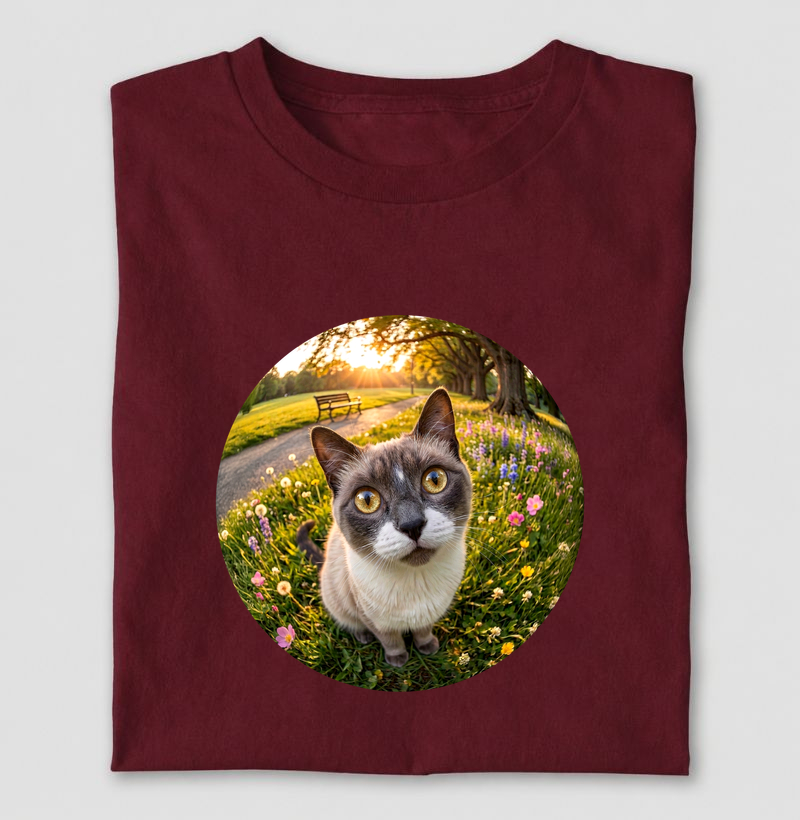 Gato Cinza de Olho em Você