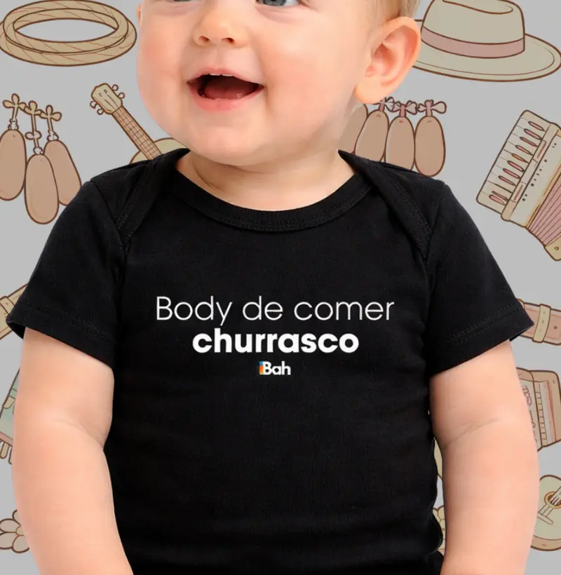 Body de comer churrasco