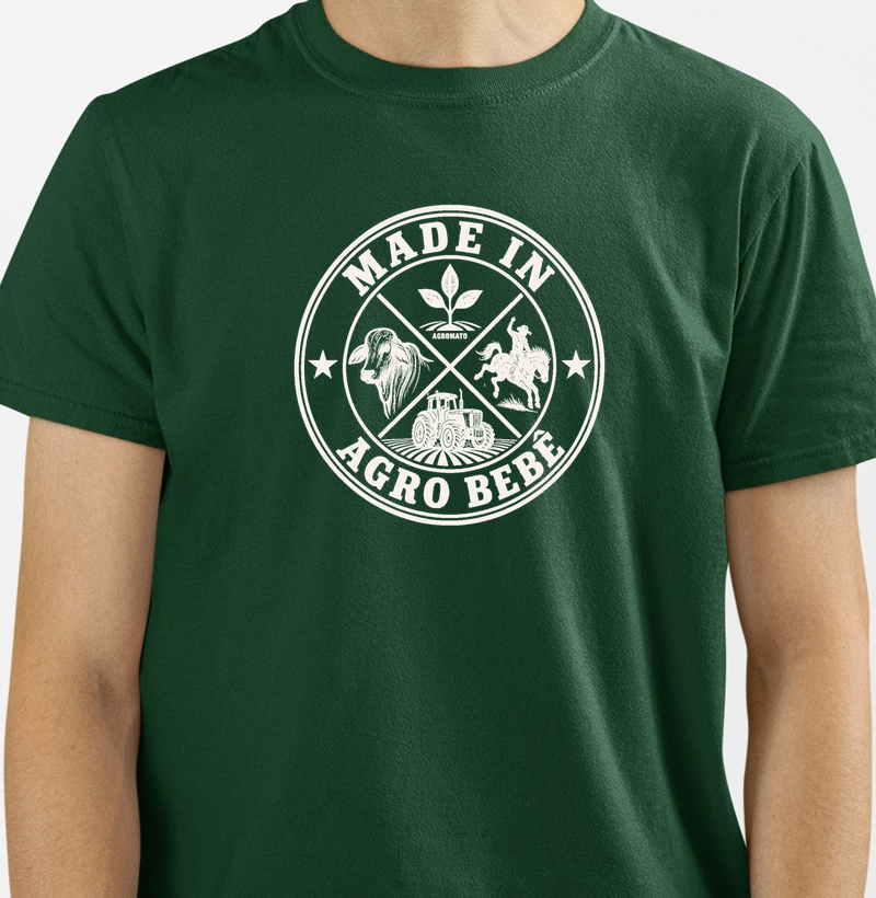 Camiseta Made in Agro Bebê