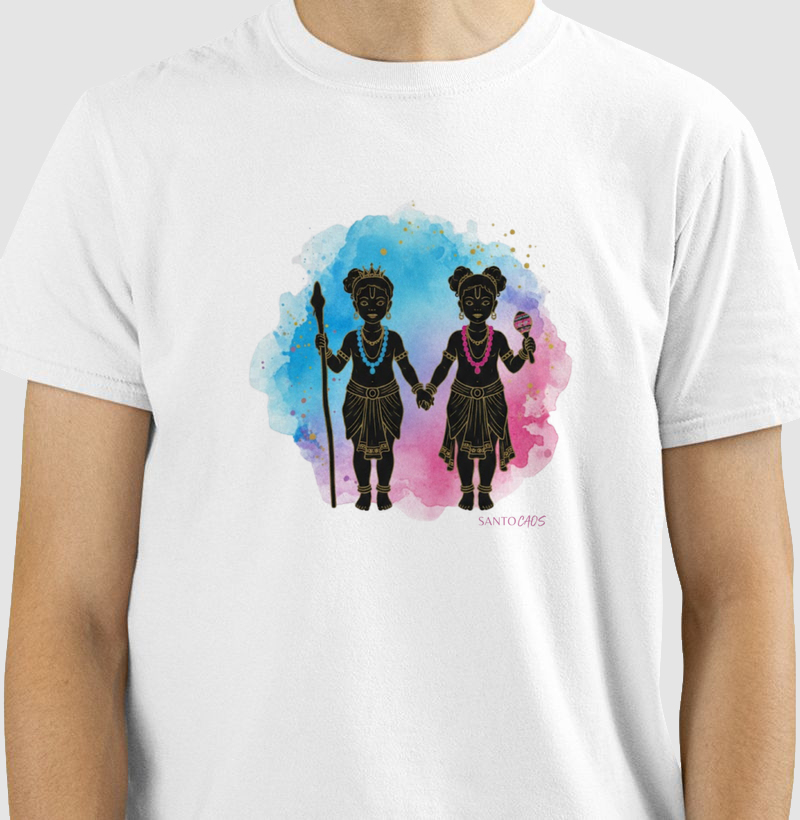 Camiseta Ibeji - Doçura e Axé (Aquarela)