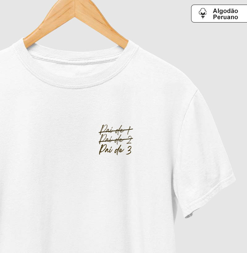 Pai de 3 Minimalista Algodão Peruano Premium