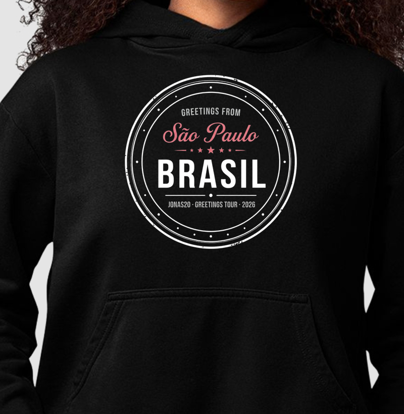 Greetings from São Paulo Hoodie Moletom - Jonas Brothers