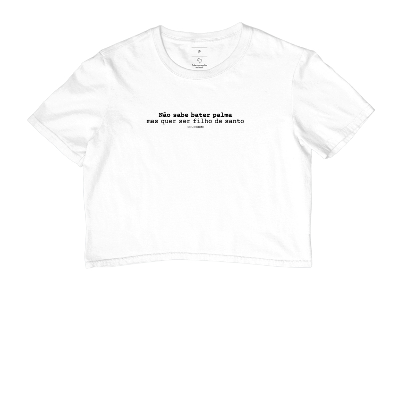 Não sabe bater palma mas quer ser filho de santo