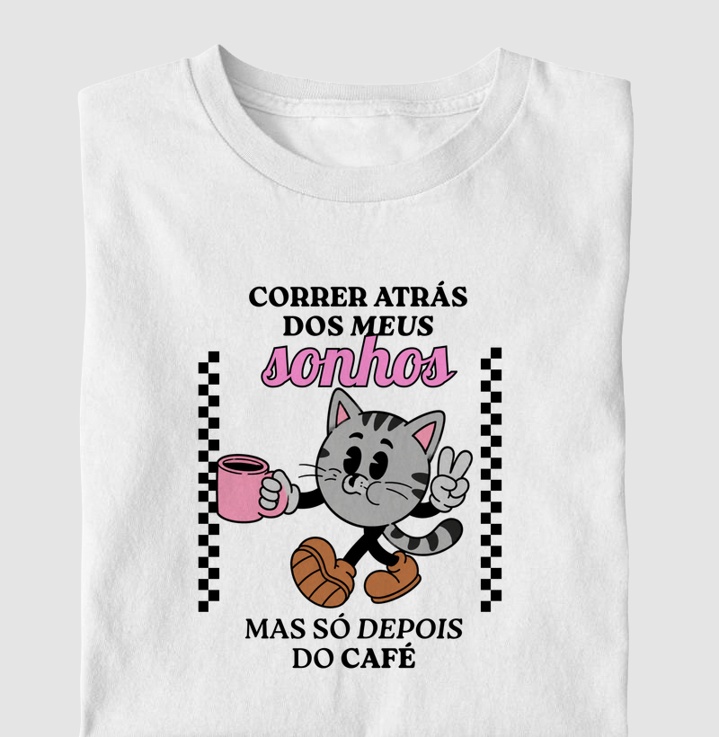 Gato Vintage "Sonhos e Café"