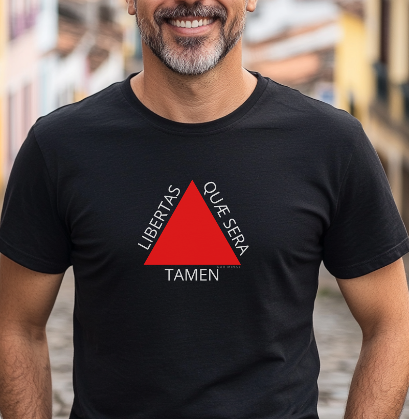 Camiseta Bandeira de Minas Gerais  | Orgulho Mineiro no Peito - Algodão Peruano