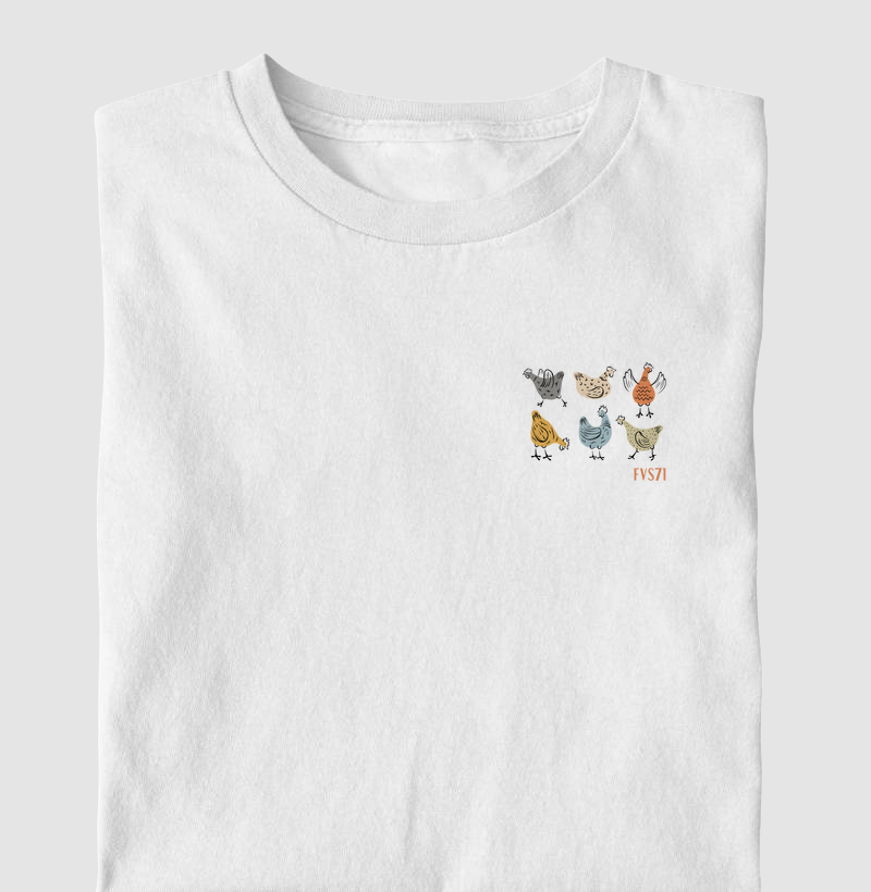 Galinhas em movimento