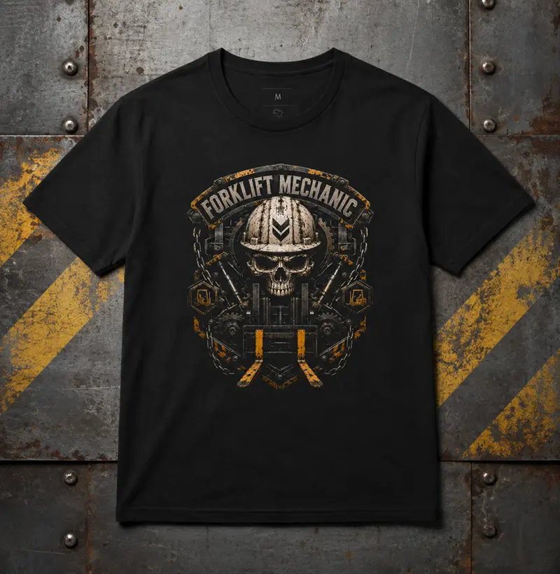 Mecânico de Empilhadeira Escudo 1 - Camiseta