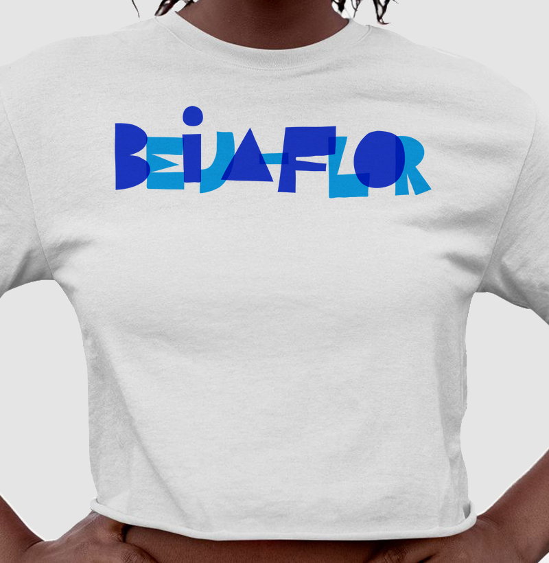 Camiseta Cropped - Beija-Flor