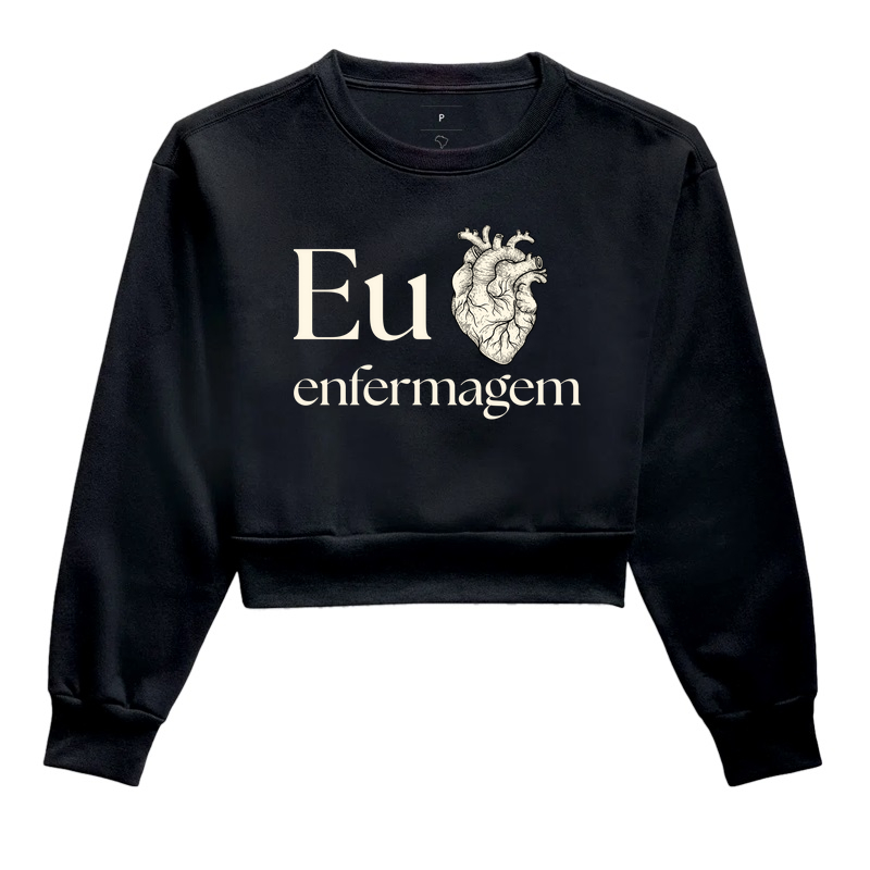 Estampa Eu ♥ Enfermagem