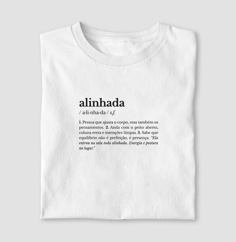 alinhada – substantivo feminino