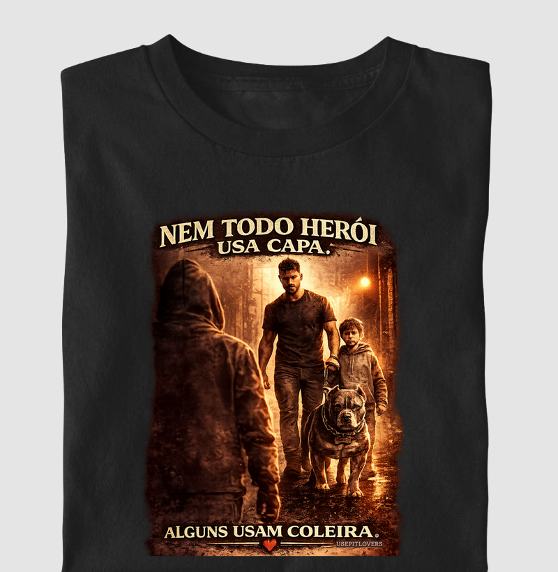 NEM TODO HERÓI USA CAPA. ALGUNS USAM COLEIRAS.